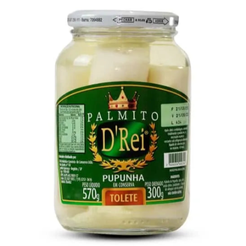 Palmito Inteiro 570gr - D'Rei
