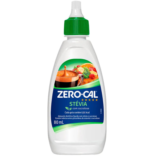 Adoçante Líquido Stévia 80ml - Zero-Cal