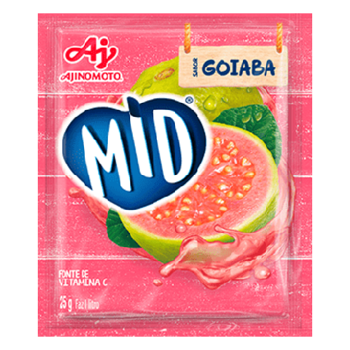 Suco em Pó sabor Goiaba 25g - MID