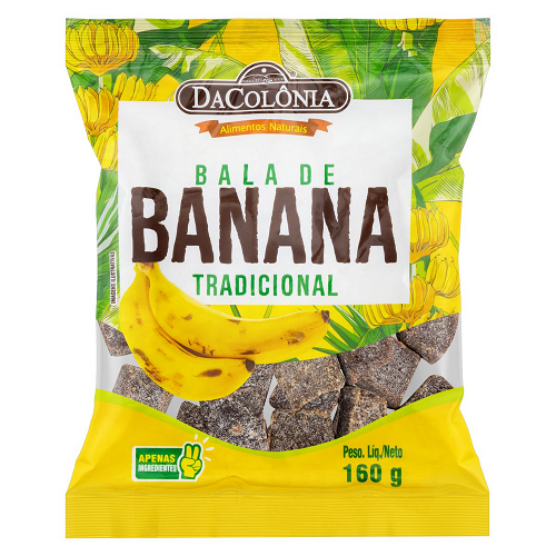 Bala de Banana 160g - Da Colônia