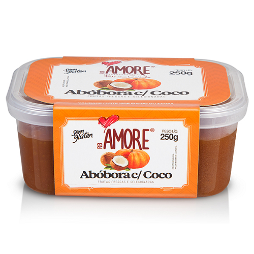 Doce de abóbora com coco 250g - Amore