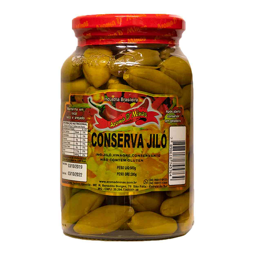 Jiló em Conserva 500g - Aroma de Minas