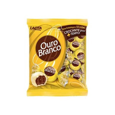 Pacote de Bombom Ouro Branco 1Kg - Lacta