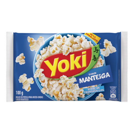 Pipoca para Microondas Manteiga 100g - Yoki