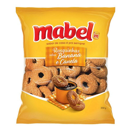 Biscoito Rosquinha de Banana com Canela 350g - Mabel