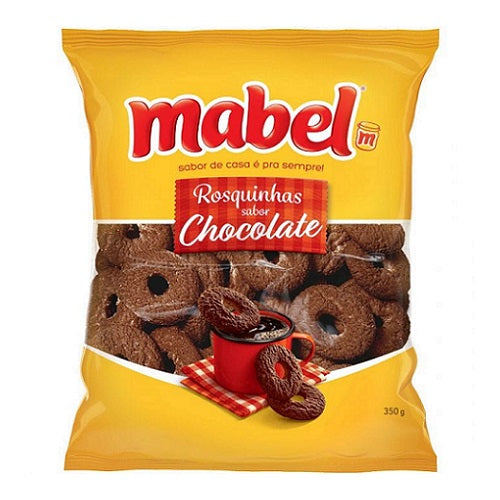 Biscoito Rosquinha de Chocolate 350g - Mabel