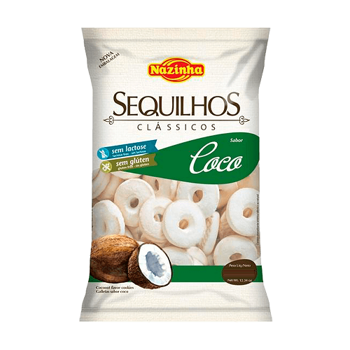 Biscoito Sequilhos de Coco 100g - Nazinha